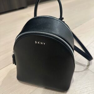 NWT DKNY Black Mini Backpack Crossbody